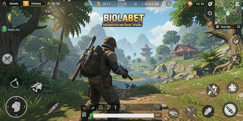 Tangkapan layar menunjukkan gameplay seru dalam dunia terbuka BIOLABET.