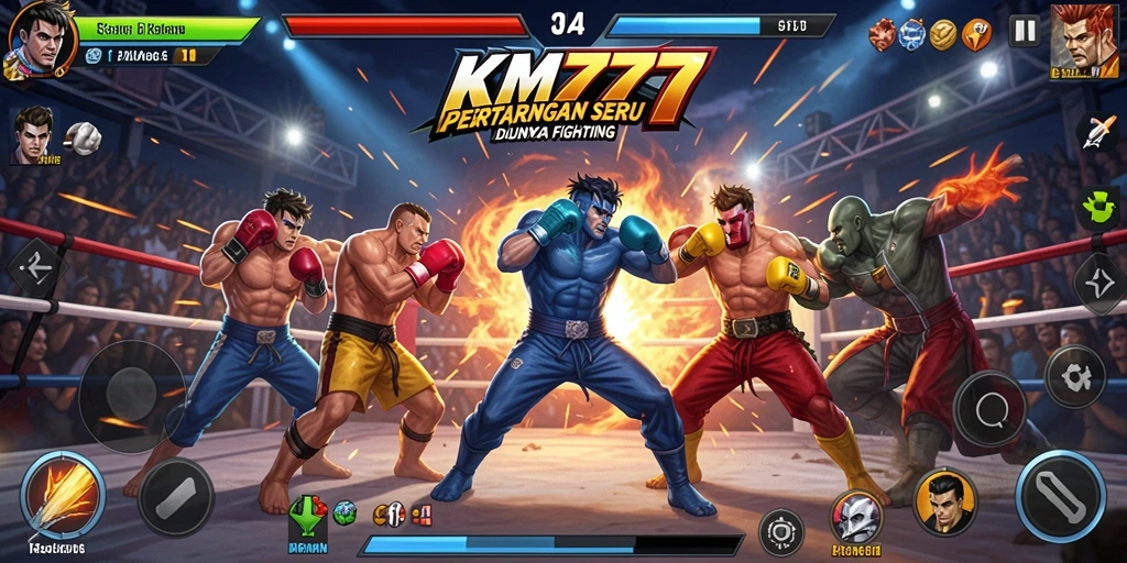 Screenshot KM777 menampilkan aksi pertarungan yang mendebarkan dengan grafis yang memukau.
