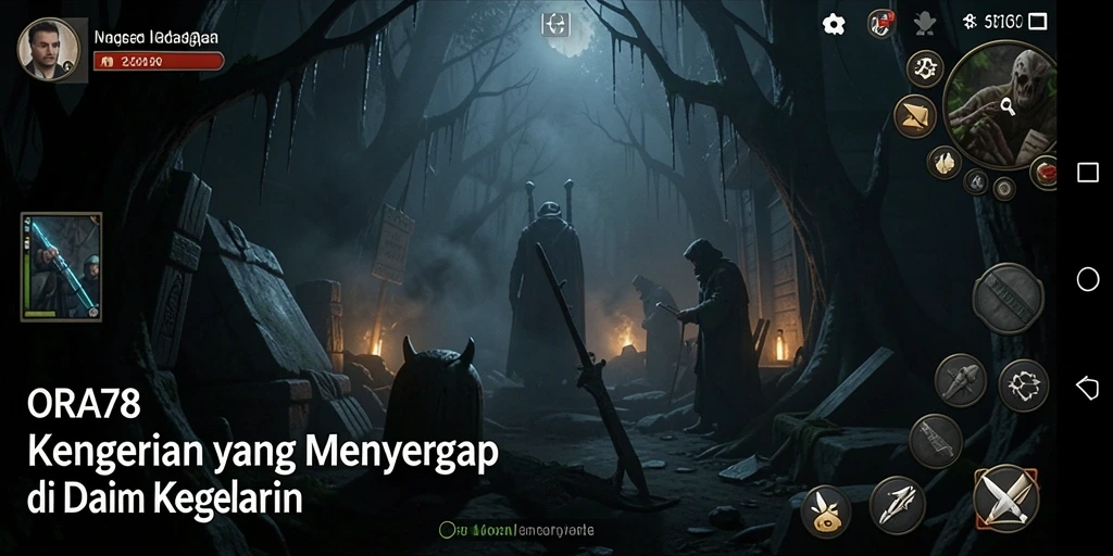 Screenshot ORA78 menampilkan suasana mencekam dan gameplay yang mendorong adrenalin.