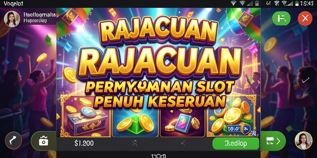 Tampilan grafis menarik dalam gameplay RAJACUAN yang seru.