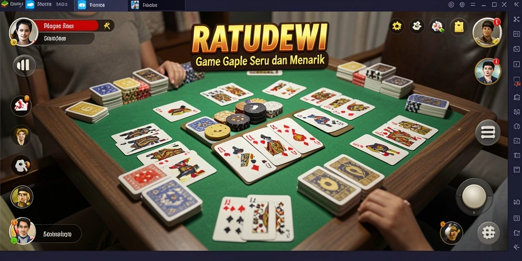 Tampilan gameplay Gaple yang menarik dan menghibur.