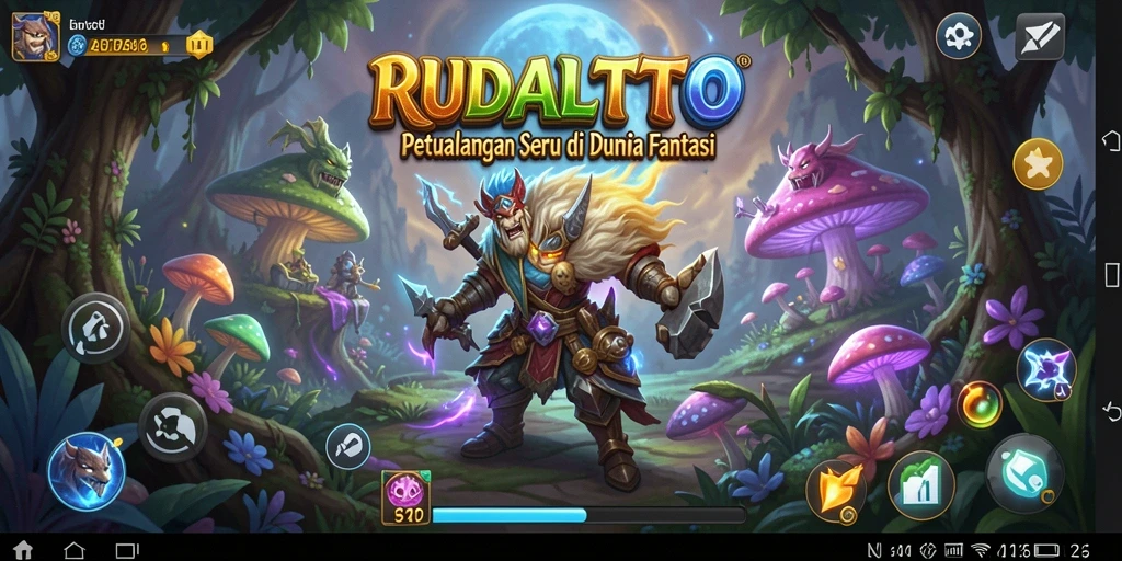 Screenshot gameplay RUDALTOTO menampilkan petualangan yang mendebarkan.